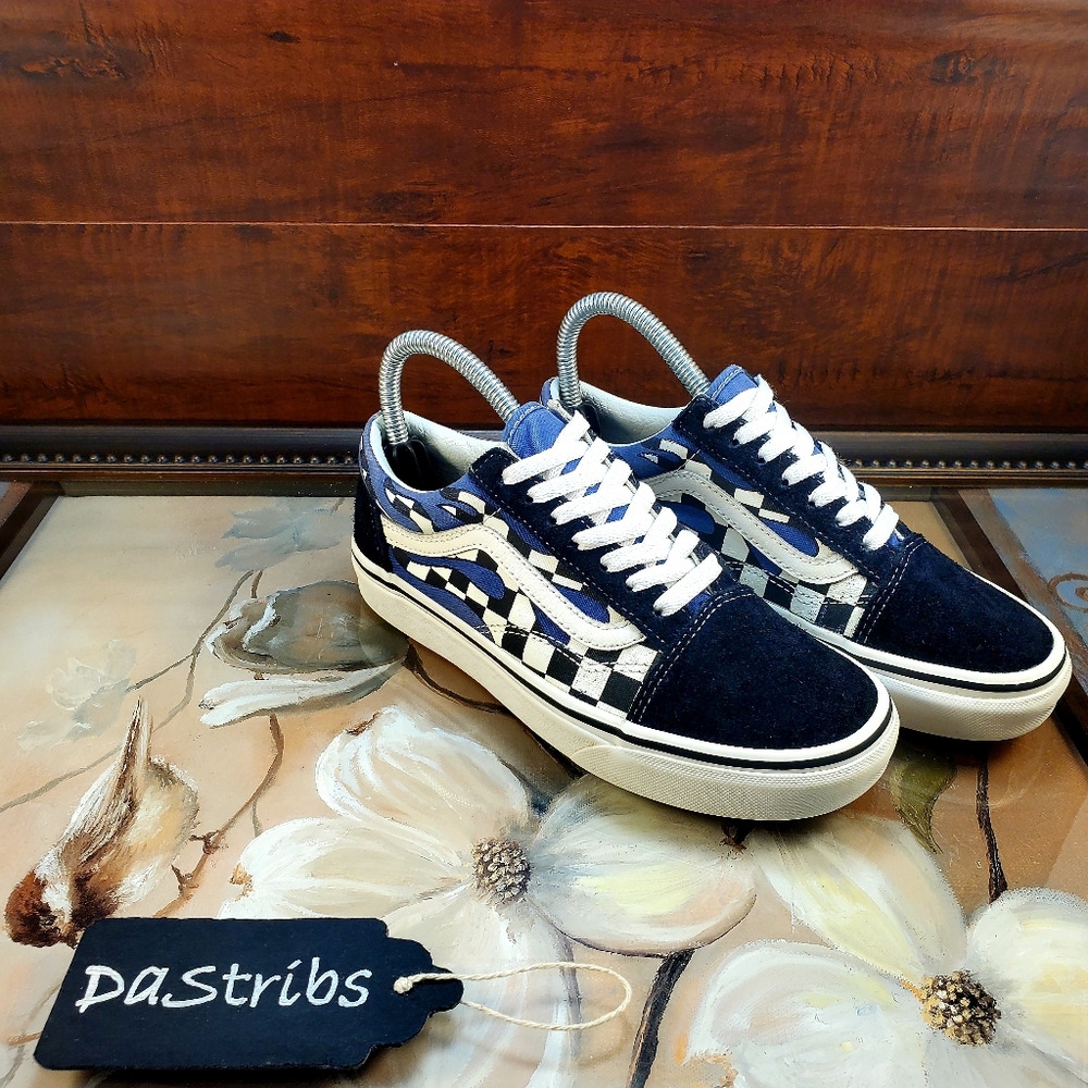 Vans Old Skool Black/Navy/Purple/White Size 6